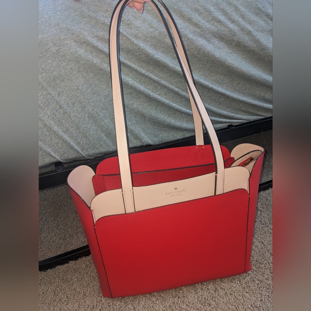 Red Kate Spade tote